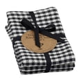 thumbnail image 3 of DII Modern Cotton Check Heavyweight Dishtowel and Dishcloth in Black (Set of 6), 3 of 6