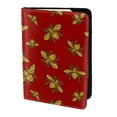 thumbnail image 2 of Pofeuu Hohey Bee Golden Print Travel Document Organizer Passport Holder Men Women for Family (6.5 in x 4.5 in),Wallet Holder Credit Card Clutch Bag Case, 2 of 5