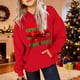 thumbnail image 5 of Sudadera con capucha para niñas y niños, sudadera de manga larga con cuello redondo y estampado de moda, jersey con bolsillo, sudadera de poliéster para niñas, 5 of 8