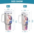 thumbnail image 3 of 30 oz Stainless Steel Tumbler Vacuum Insulated Leak Proof Stainless Steel Coffee Cup Water Bottles Beautiful Watercolor Rabbit, 3 of 9