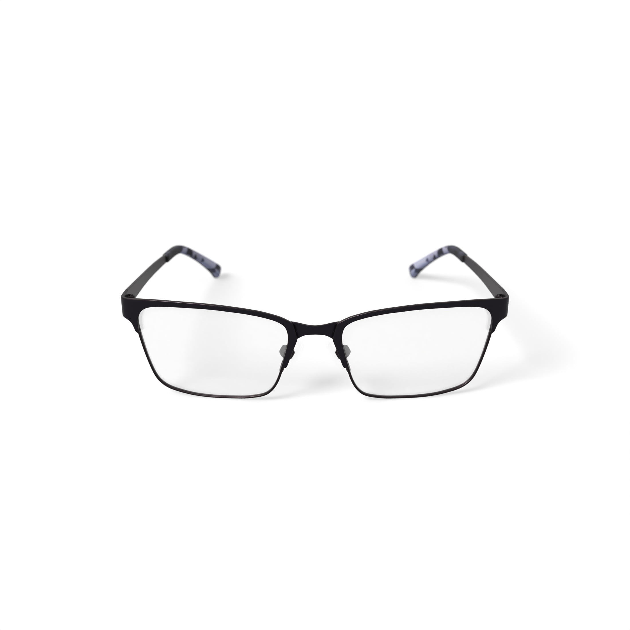 TiFlex Men’s T1703 Browline Browline Prescription Eyeglasses with Case, Black/Gunmetal