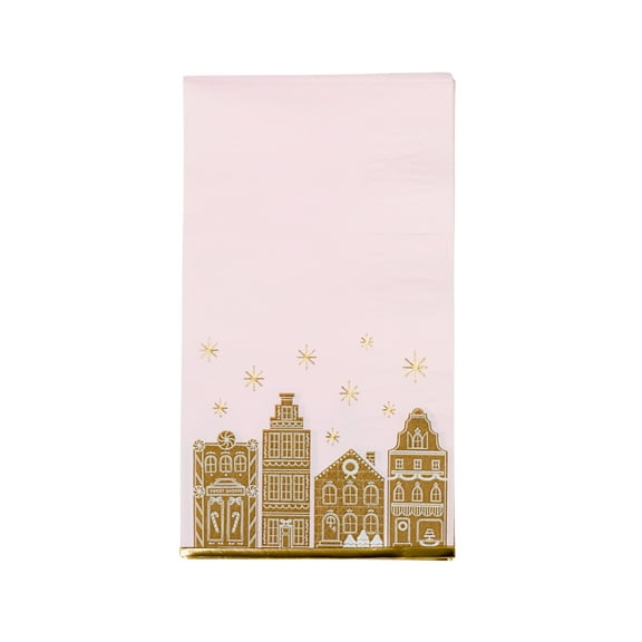 Pink Gingerbread Guest Towels - 20ct