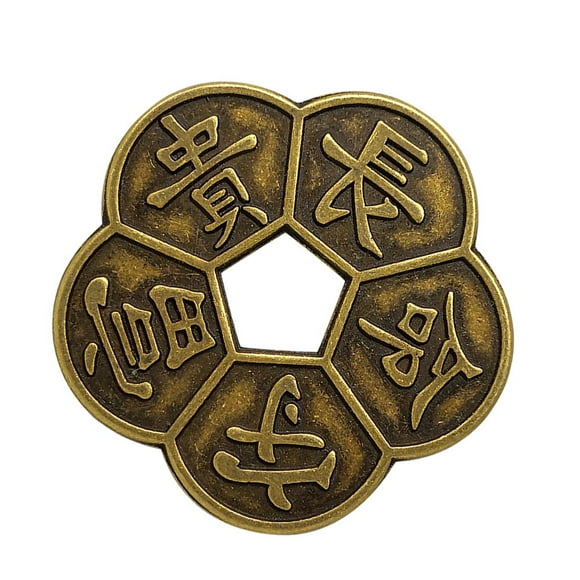 Antique Bronze Chinois Antique Cuivre Fleur de Prunier Feng Shui