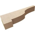 thumbnail image 6 of 4"W x 24"D x 8"H Thin Newport Rough Cedar Woodgrain TimberThane Corbel, Primed Tan, 6 of 6