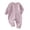 Purple, variant on Jalioing Infant Boys Girls Romper Long Sleeve Cotton Clothes Solid Color Footless Jumpsuit Fall Comfy Bodysuit for Baby
