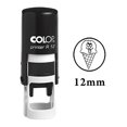 thumbnail image 1 of Tampon en Caoutchouc Mini Auto-Encre Crème Glacée Rond Décoratif pour Enseignants 12mm, 1 of 3