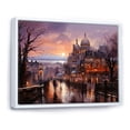 thumbnail image 2 of Designart "Over Montmartre French Sunrise wall art I" Cityscapes Floater Framed Canvas Print, 2 of 7