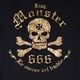 thumbnail image 2 of Blusa Logo Kingmonster Gold XG Kingmonster Blusa Logo Gold, 2 of 3