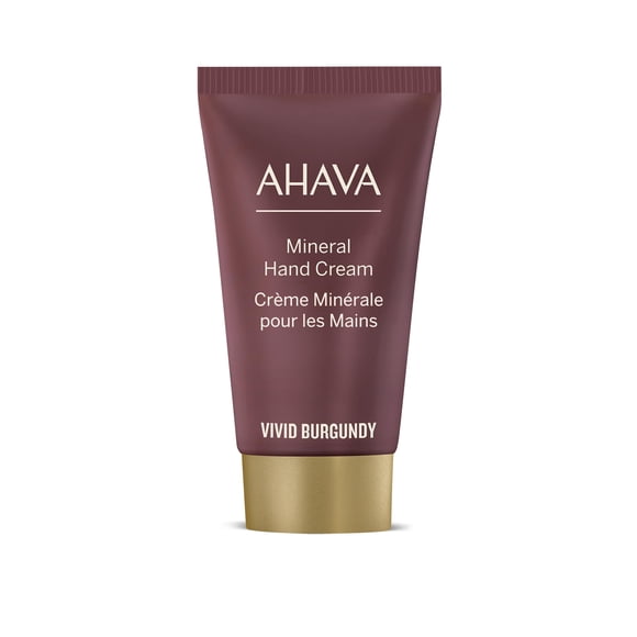 AHAVA Mineral Hand Cream Vivid Burgundy, 1.35 fl oz