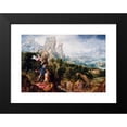 thumbnail image 2 of Herri met de Bles 14x11 Black Modern Framed Museum Art Print Titled - Landscape with the Offering of Isaac (1535-1545), 2 of 5