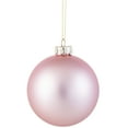 thumbnail image 5 of Northlight 2-Finish Glass Christmas Ball Ornaments - 4" (100mm) - Rose Gold - 4ct, 5 of 9