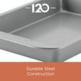 thumbnail image 6 of Farberware Bakeware 3 Pcs Nonstick Cookie Pan Set, Dishwasher Safe and Oven Safe to 450°F, Gray, 6 of 9