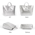 thumbnail image 4 of Bolsa Lushandy de PVC para mujer con estampado de letras, asa superior transparente, 4 of 7