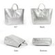 thumbnail image 4 of Bolsa Lushandy de PVC para mujer con estampado de letras, asa superior transparente, 4 of 7