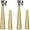 Gold-tall-4 Pcs, variant on ABCISI 6.7 inch Brass-Toned Metal Vase Small Flower Vase Set of 2 Modern Decorative Vase for Home Decor, Wedding or Gift(Gold)