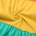thumbnail image 5 of HILEELANG Girls Cotton Color Block Dress – 100% Soft Cotton Summer Sundress with Ruffle Sleeves, Multi-Color, Sizes 2T-12, 5 of 7