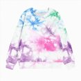 thumbnail image 5 of Girls Sweatshirt Tie-Dye Sweatshirts for Teen Girls Crewneck Oversized Sweatshirt Kids Fashion Long Sleeve Pullover Tops Kaprioy Girls Sweatshirt, 5 of 5