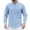 Sky Blue, variant on Toimothcn Polo Shirts For Men Casual Solid Color Buttons Up Lapel Long Sleeve Shirt Lightweight Soft Shirt Tops Comfy Mens Dailywear