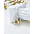 thumbnail image 4 of I Love You Necklace 100 Languages Projection Necklace 925 Sterling Silver Sunflower Pendant Necklace Jewelry Romantic Mothers Birthday Christmas Gifts for Friend Women, 4 of 10