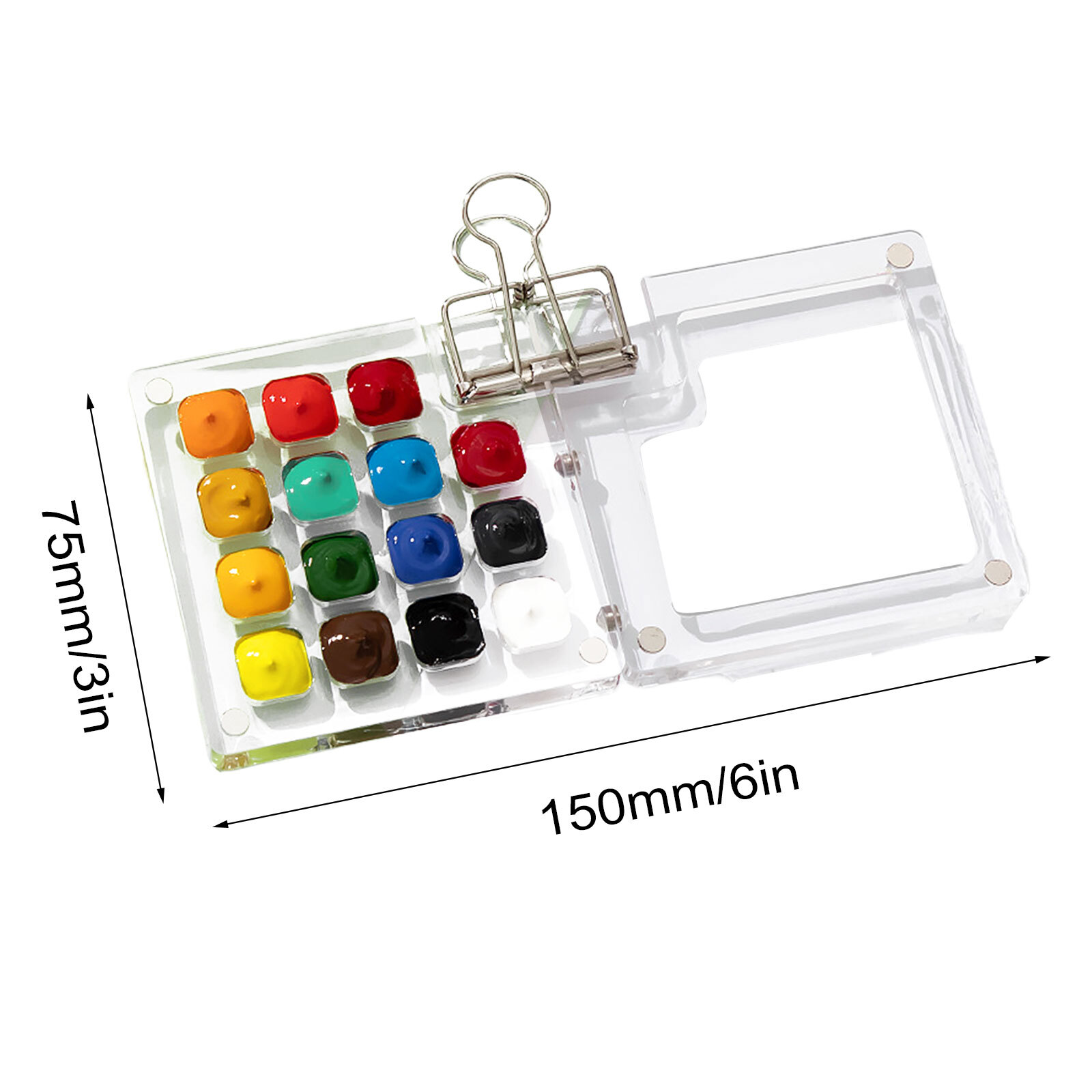 Mini Watercolor Set, Portable Travel Watercolor Painting kit, Sketchbook Palette, Wooden Palette Box, Portable Watercolor Set, Convenient For Artistic Creation, Gift for Painters and Artists