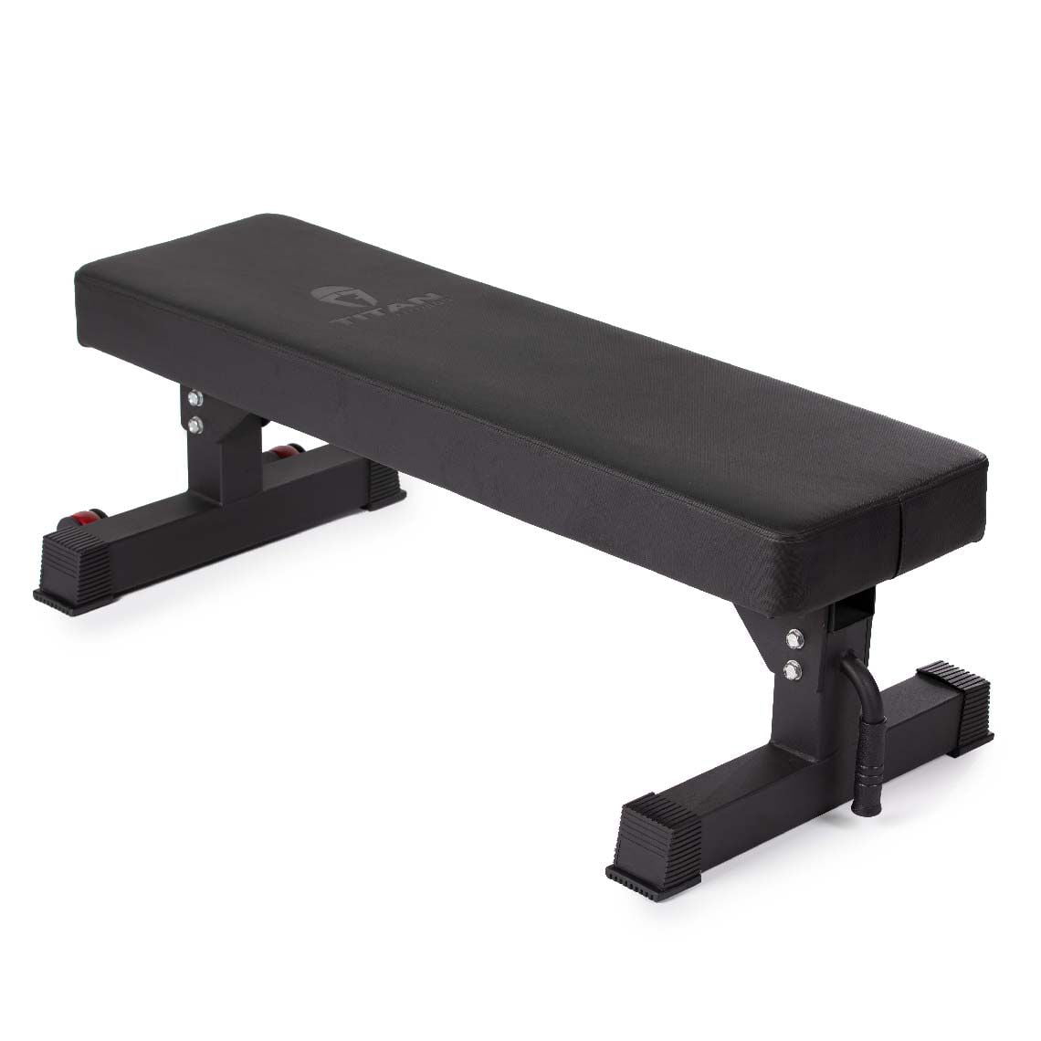 Titan Fitness Hefty Bench, Competition Flat Workout Bench, Rated 1,200