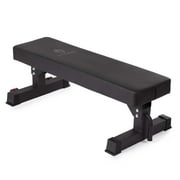 Titan Fitness Hefty Bench, Competition Flat Workout Bench, Rated 1,200 LB, Weight Training Utility Bench