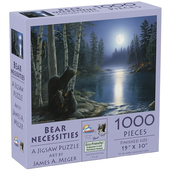 Bear Necessities 1000 pc Jigsaw Puzzle by SUNSOUT INC