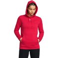 thumbnail image 3 of Under Armour Women's Rival Cold Gear Loose Fit V-Neck Hoodie (Red, XL), 3 of 6