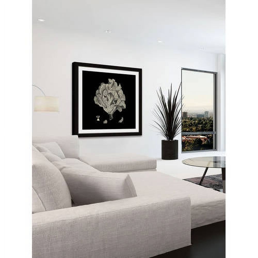 Marmont Hill "Black & Tan Coral IV" Framed Painting Print