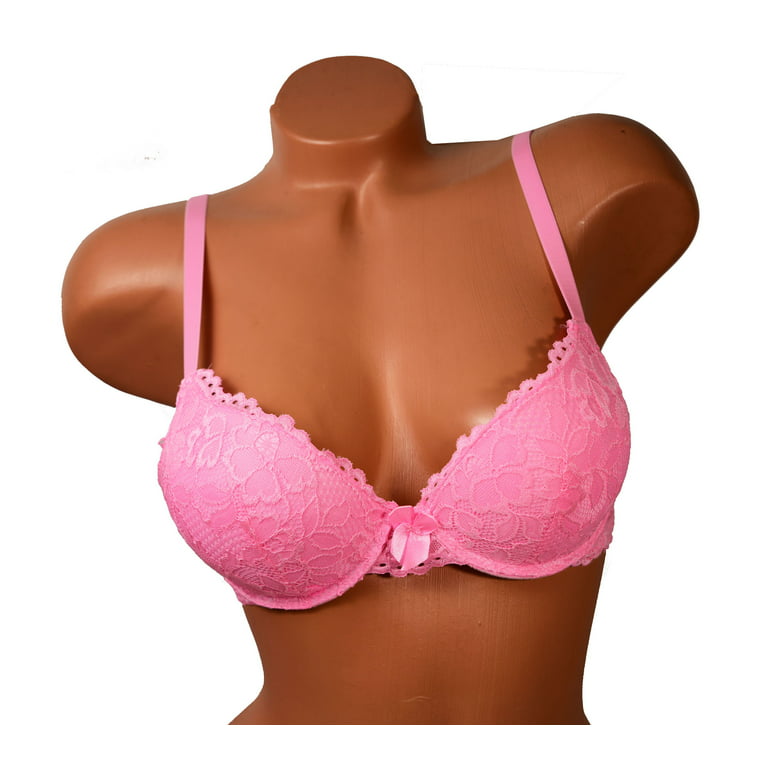 Women Bras 6 Pack of Double Pushup Lace Bra B cup C cup Size 38C (S9905) 
