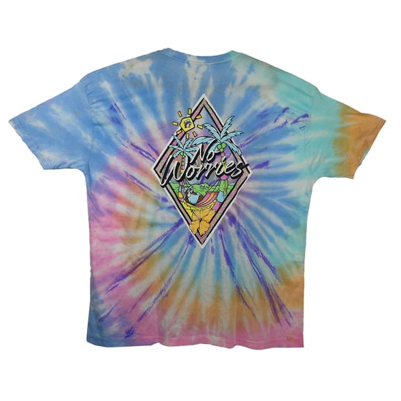 Ceybo Bucc-ee's Adult 3XL Tie-Dye 'No Worries' T-Shirt – Vibrant Design and Comfortable Fit