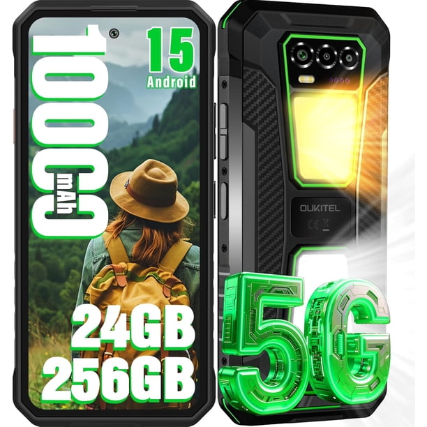 Smartphone OUKITEL WP58 PRO 5G de 24 GB+256 GB de 6,7 pulgadas Android 15