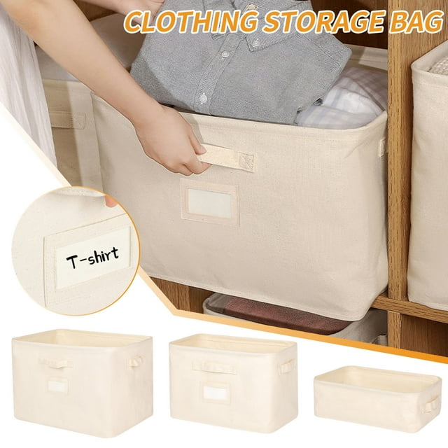 Xihbxyly Liquidación de Ropa de Mujer Caja de Almacenamiento de Ropa de Algodón, Armario, Ropa Interior, Bolsa de Clasificación de Colchas, Cesta de Almacenamiento de Juguetes y Artículos Diversos.