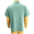 thumbnail image 5 of Ceisia Men's Regular Straight Short Sleeve Polo Shirt Ribbed Texture Cotton Blend Spring Summer Shirt Gift, 5 of 7