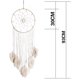 thumbnail image 3 of Atrapasueños bohemio hecho a mano - Atrapasueños de macramé grande con borlas para dormitorio, tapices tejidos de algodón atrapasueños, 3 of 5