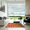 thumbnail image 7 of Ahgly Company Machine Washable Indoor Square Transitional Red Area Rugs, 6' Square, 7 of 7