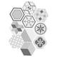 thumbnail image 5 of 10 piezas de mosaico hexagonal antideslizante para suelo, pared, cocina y baño 3, 5 of 9
