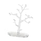 thumbnail image 5 of Soporte colgante moderno con base desmontable, ideal para pendientes, collares y colgantes. Claro, 5 of 9