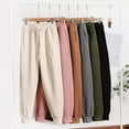 thumbnail image 3 of MELDVDIB Sweatpants Women Drawstring Elastic Waist Comfy Fall Winter Joggers Fashion Casual Solid Color Hiking Pants with Pockets Black XL, 3 of 4