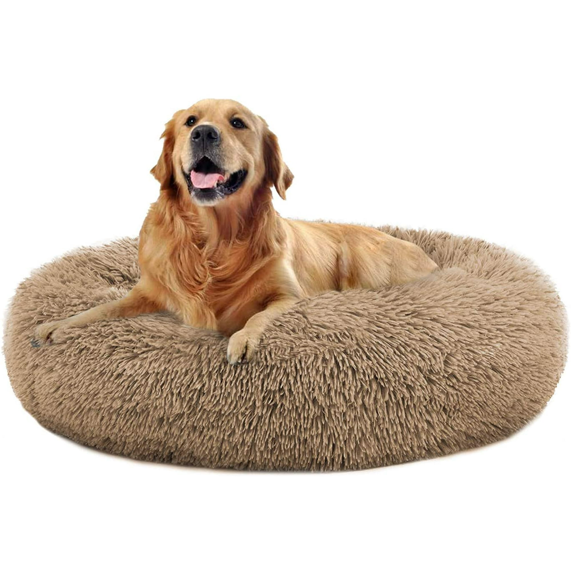 Round dog beds for large dogs discount
