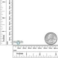 thumbnail image 6 of Gem Stone King 10K Two Tone Gold Sky Blue Aquamarine and Lab Grown Diamond Engagement Ring for Women | 0.68 Cttw | Emerald Cut 6X4MM | Gemstone March Birthstone | Size 8, 6 of 6