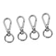 thumbnail image 4 of Paquete de 4 ganchos de mosquetón con ojales giratorios, clips, ganchos de hardware para bolsos, Plata, 4 of 8