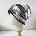 thumbnail image 1 of Meidiya Men Winter Hat Camouflage Print Fleece Baggy Elastic Soft Cold-proof Lightweight Breathable Color Matching Tactical Men Beanie for Hunting Riding Fishing, 1 of 5