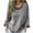 Gray, variant on Tnhcen Women's Plus Size Oversized Pleated Turtleneck Tops - Solid Relaxed Fit Long Sleeve Shirts, Casual Stackable Roll Neck S-L
