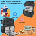 thumbnail image 2 of Fishing Backpack, Water Resistant Fishing Tackle Box Bag with Rod Holders & Cooler, Gear Gifts for Men, 2 of 8