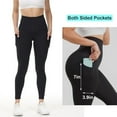 thumbnail image 4 of Dyfzdhu Yoga Pants for Women With Pocket High Waist Tight Shapewear Fitness Yoga Leggings Black, 4 of 8