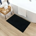 thumbnail image 5 of Mohawk Diplomat Bath Mat Soft Absorbent Quick Dry Machine Washable Non-Slip Bathroom Mat, Black, 20" x 34", 5 of 8