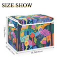 thumbnail image 5 of Yayeee Collapsible Cube Storage Bin with Lid Fabric Closet Decorative Basket with Handles, Art Plants, 5 of 7