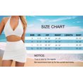 thumbnail image 6 of ROSVIGOR Swim Skirt Bottoms for Women High Waist Bikini Bottom Tulip Hem Shirring Swim Shorts, 6 of 6