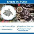 thumbnail image 3 of Unique Bargains No.151000T010/151000T030/1510037010/1510037030 Engine Oil Pump for TOYOTA COROLLA 2009-2019 Pressure Pump, 3 of 7